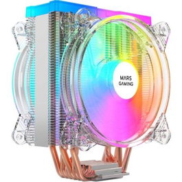 Mars Gaming MCPU66 Ventilador con Disipador CPU Doble 12cm ARGB TDP 220W